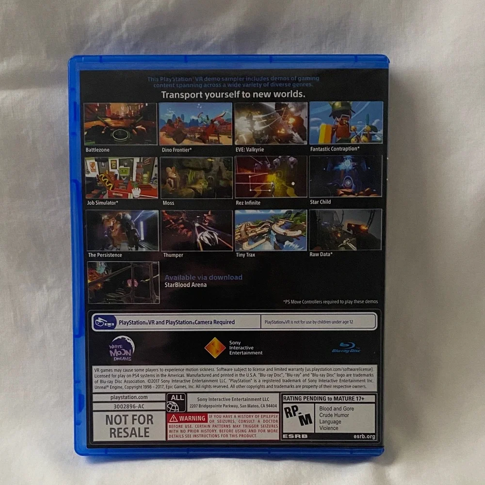 Sony PlayStation VR Demo Disc 2.0 - (BIN 5)